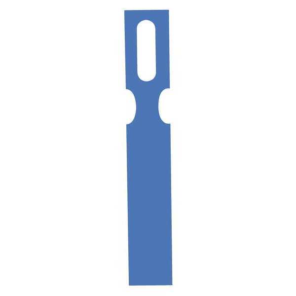 Detectapro KeyholeTag, MetlDet, 1-3/4x11", Blue, PK1000 KTAG17511BL
