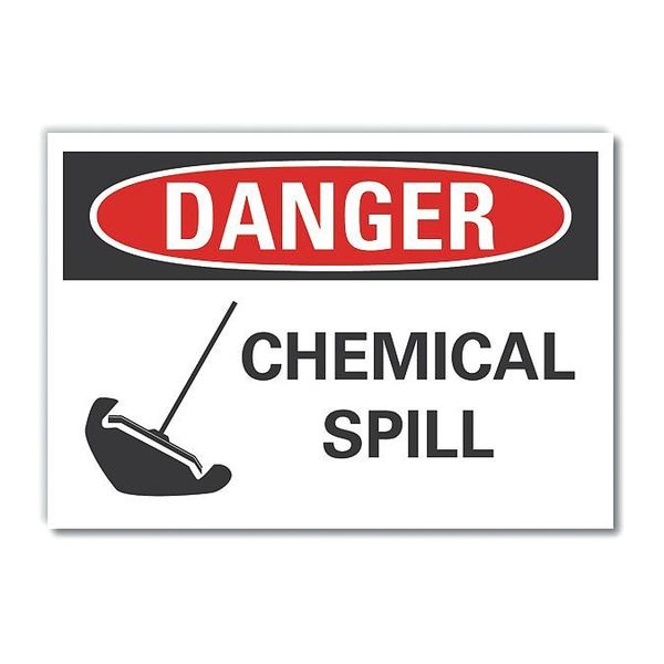 Lyle Chemicals Danger Label, 3 1/2 in H, 5 in W, Polyester, Horizontal, English, LCU4-0224-ND_5X3.5 LCU4-0224-ND_5X3.5