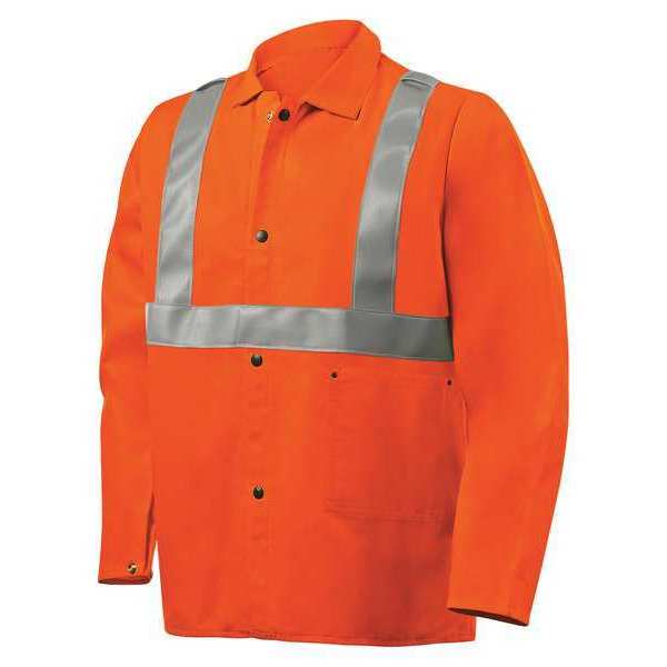 Steiner Cotton Jacket, Flame Resist, 30", Orange, XL 1040RS-X