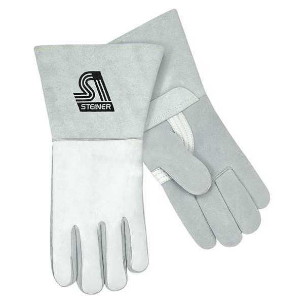 Steiner MIG/Stick Welding Gloves, Elkskin Palm, L, PR 7500-L