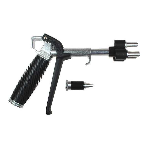 Coilhose Pneumatics Typhoon Blow Gun W/Nozzles Clam Shell 3/8" CO TYP-3800CS