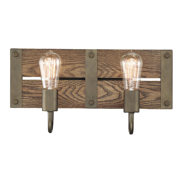 Nuvo Lighting Winchester 2-Light 60W Incandescent Wall Fixture, Bronze Finish 60/6428