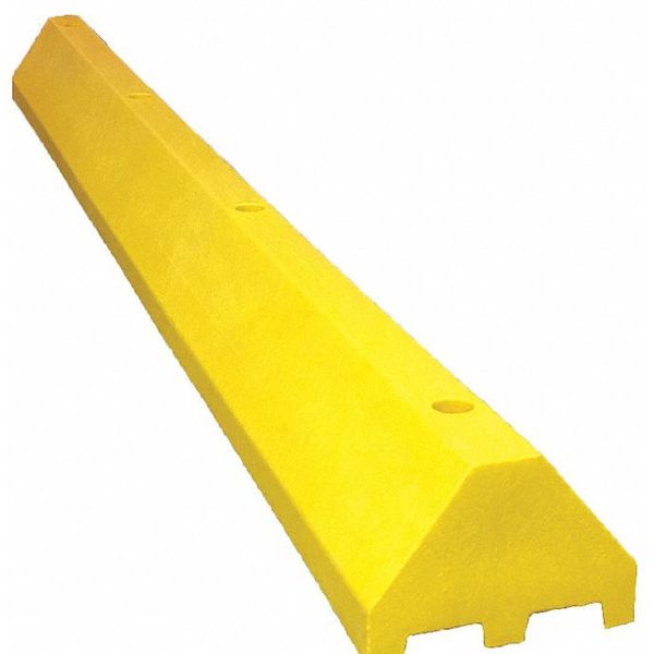 Plastics R Unique Truck Parking Block, Yellow, 8 ft., Lags 71096TBY-LAGS