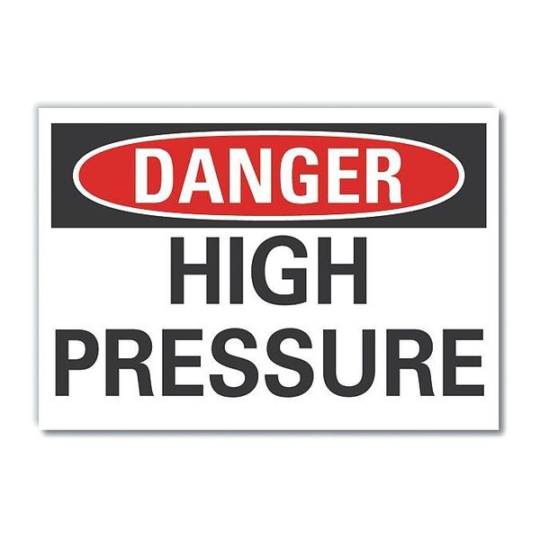 Lyle Decal Danger High Pressure, 14"x10", LCU4-0360-ND_14X10 LCU4-0360-ND_14X10