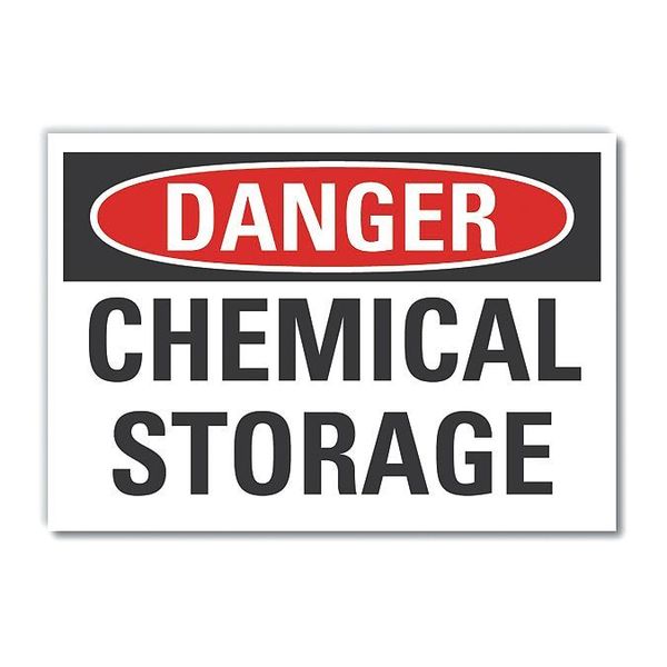 Lyle Chemicals Danger Reflective Label, 3 1/2 in H, 5 in W, English, LCU4-0383-RD_5X3.5 LCU4-0383-RD_5X3.5