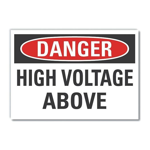 Lyle Decal Danger High Voltage Above, 5x3-1/2" LCU4-0406-ND_5X3.5