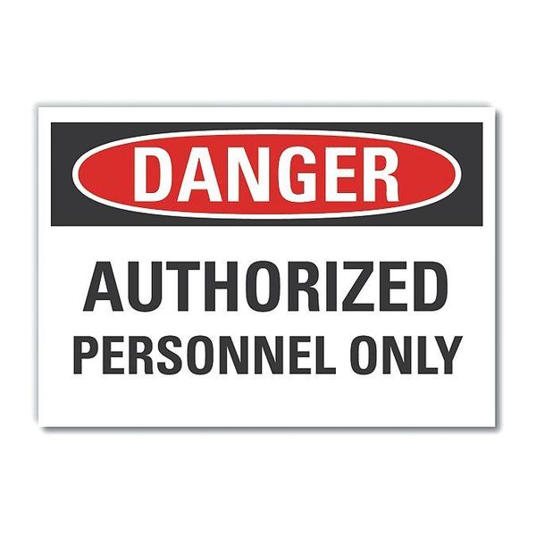 Lyle Decal Danger Authorized, 14"x10" LCU4-0484-ND_14X10