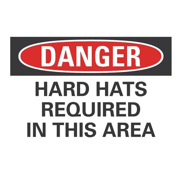 Lyle Refl Decal Danger Hard Hats, 10"x7" LCU4-0520-RD_10X7