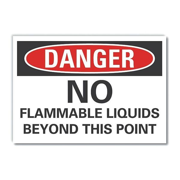 Lyle Danger Sign, 10 in H, 14 in W, Non-PVC Polymer, Horizontal Rectangle, English, LCU4-0565-ED_14x10 LCU4-0565-ED_14x10