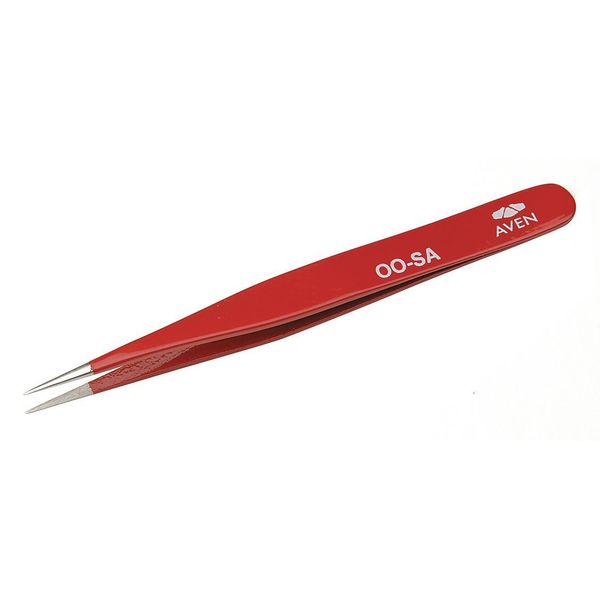 Aven Tweezers, Ez Pick, Pattern Oo-Sa, Red 18032EZ