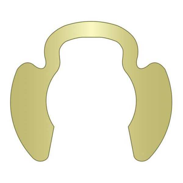 Rotor Clip External Retaining Ring, Steel Zinc Yellow Finish, 1-1/2 in Shaft Dia PO-150-ZD