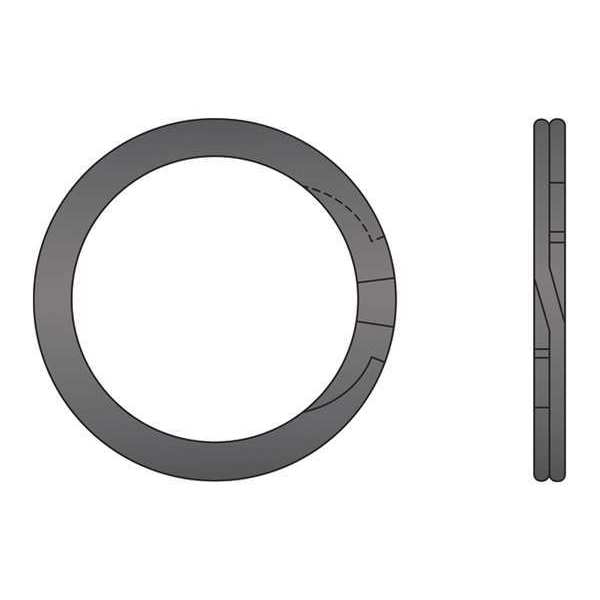 G.L. Huyett External Retaining Ring, 18-8 Stainless Steel Plain Finish, 1-1/4 in Shaft Dia RSN-125-S02