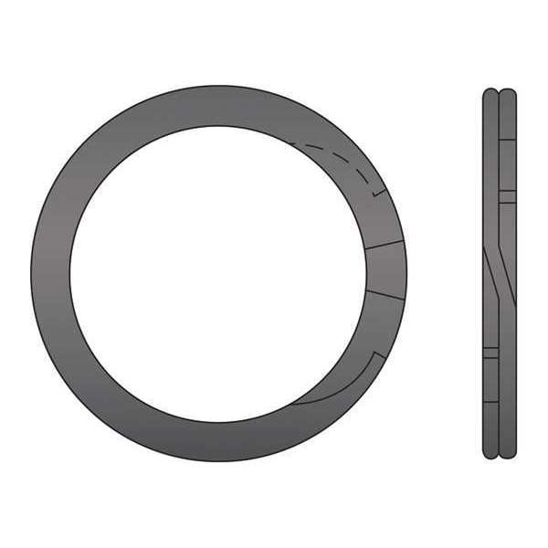 G.L. Huyett External Retaining Ring, Steel Plain Finish, 4-1/2 in Shaft Dia RST-450