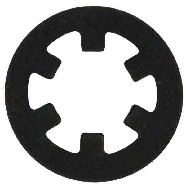 Rotor Clip External Push-On Retaining Ring, Steel Black Phosphate Finish, 1/2 in Shaft Dia TY-050