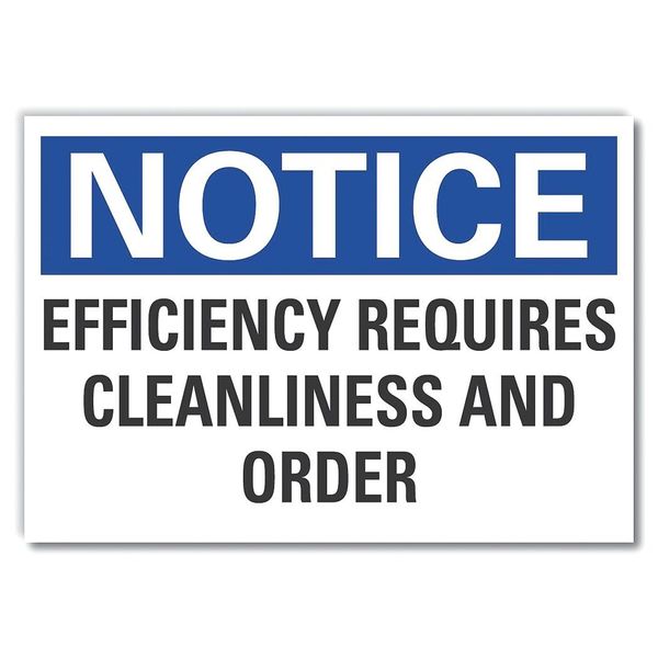 Lyle Notice Sign, 10 in H, 14 in W, Non-PVC Polymer, English, LCU5-0198-ED_14x10 LCU5-0198-ED_14x10