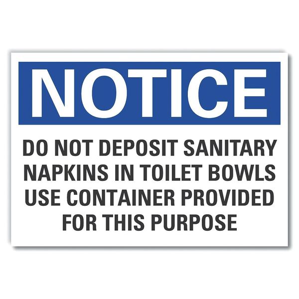 Lyle Do Not Deposit Notice, Decal, 5"x3.5", LCU5-0302-ND_5X3.5 LCU5-0302-ND_5X3.5