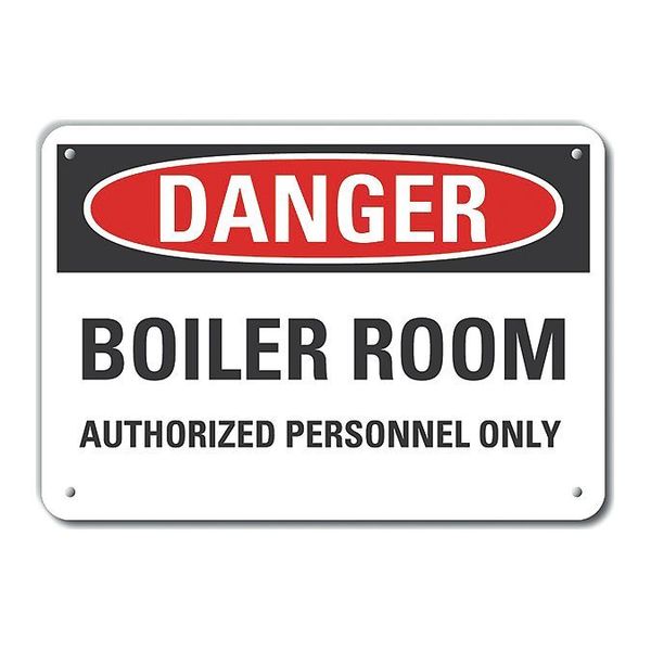 Lyle Alum Danger Boiler Room, 10"x7", LCU4-0553-NA_10X7 LCU4-0553-NA_10X7