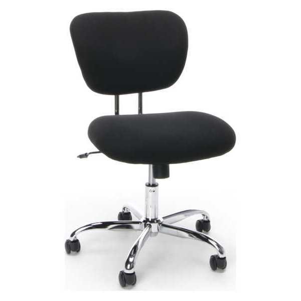 Ofm Task Chairs, 17-1/4" to 22" Height, No Arms, Black ESS-3090