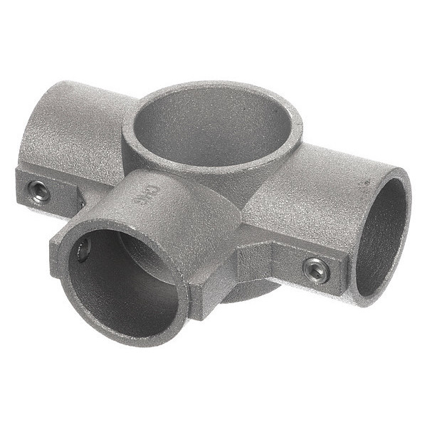 Component Hardware Brushed Aluminum Center Cross Brace Fitting For 1-5/8" OD Legs A35-1030
