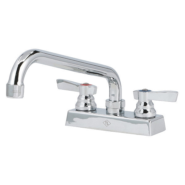 Component Hardware 4" Mount, Commercial OC Deck Mount Faucet 4", Ceramic Valves TLL11-4112-SE1Z