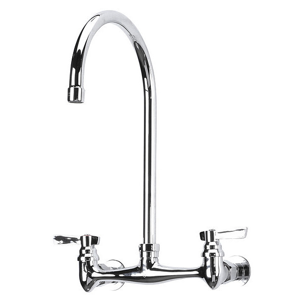 Component Hardware 8" Mount, Commercial OC Wall Mt Faucet 8" with 8-1/2" Gnck S TLL13-8101-SE1Z
