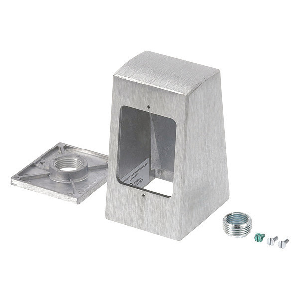 Component Hardware Brushed Aluminum Single Face Pedestal R58-1010