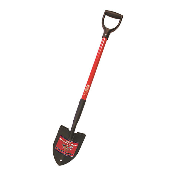 Bully Tools Garden Spade Shovel, 12 ga. Steel Blade, Fiberglass Handle 92711