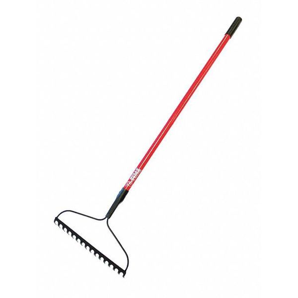 Bully Tools Bow Rake, 16", 58" Fiberglass Handle 92309