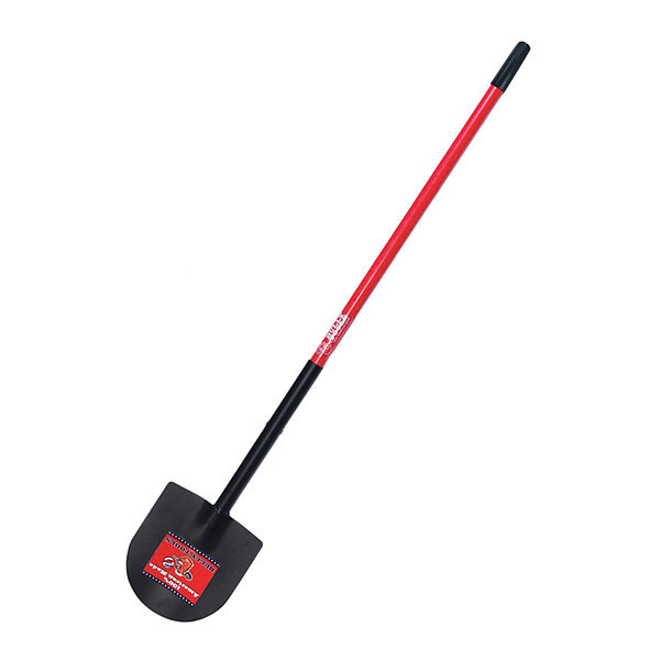 Bully Tools Weighted Caprock/Pony Shovel, 12 ga. Steel Blade, Fiberglass Handle 92702