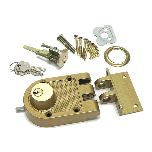 Nu-Set Jimmy Proof Deadbolt, Double Cylinder 2125