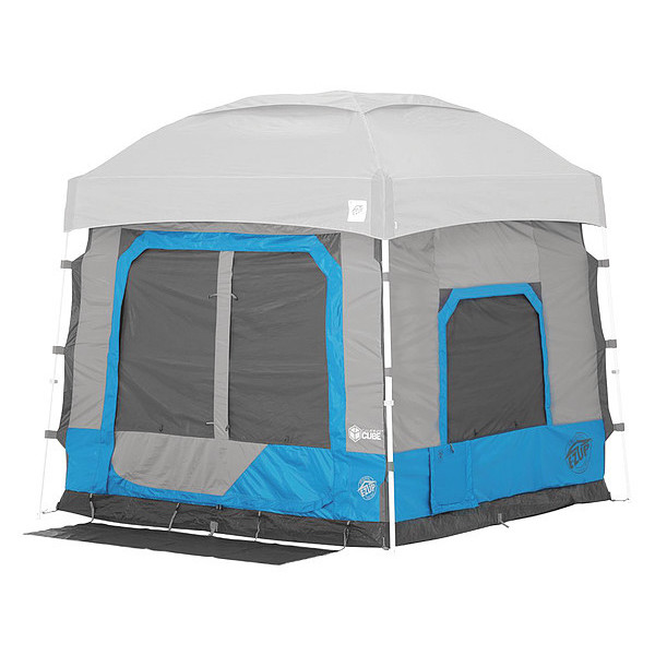 E-Z Up Camping Cube, 10x10 Ft., Angle Leg, Splash CC10ALSP