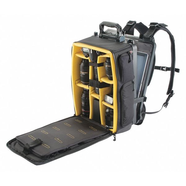Pelican Sport Backpack for Laptop/Photo, Blk, Black, 420 Honeycomb Nylon/Polyurethane S115