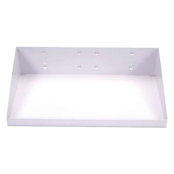 Triton Products 12 In. W x 6 In. D White Epoxy Coated Steel Shelf for LocBoard 56126-WHT