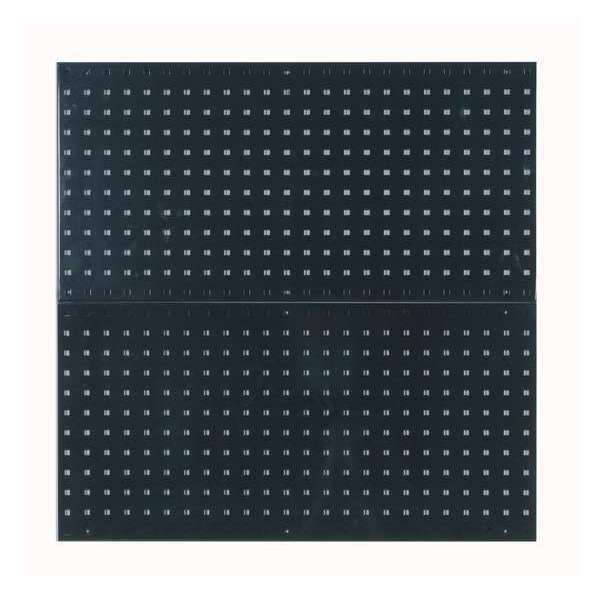 Triton Products (2) 18 In. W x 36 In. H Black Epoxy 18-Gauge Steel Square Hole Pegboards Mounting Hardware LB18-BK