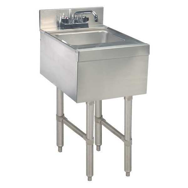 Advance Tabco 12" W x 21" L x 33" H, Deck Mount (Faucet), Stainless Steel CR-HS-12-X