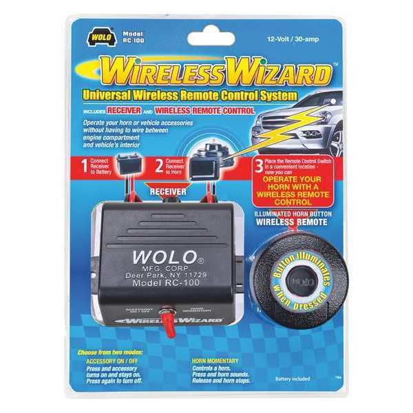 Wolo Remote Control System, Univ, Wireless RC-100
