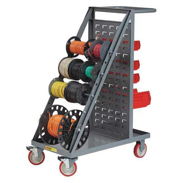 Little Giant Wire Reel Cart, Louvered Panel Back Model RT4-5TL-LP