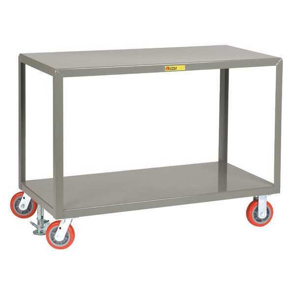 Little Giant Mobile Table, 2 Shelf, 3600 lb., 30x72" IP3072-2R-6PYFL