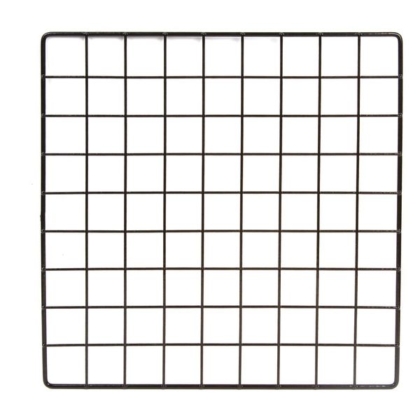Econoco Grid Cubby Panel 14" x 14", Black, 48PK GS14/B