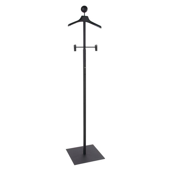 Econoco Mondo Mannequins Adjustable Floor Standing Black Costumer w/Hangers MAPF4/MAB