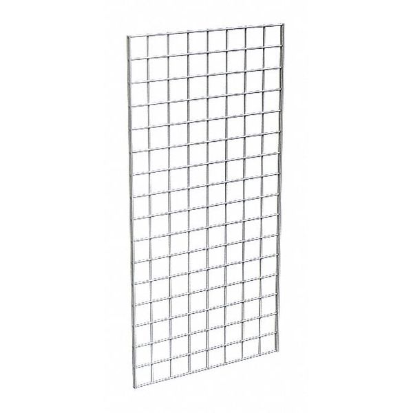 Econoco Wire Grid Panel 2 ft. x 4 ft., Chrome, 3PK P3GW24