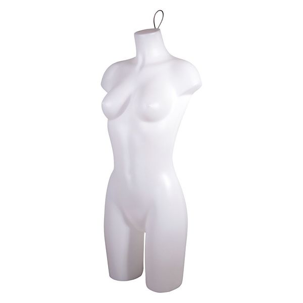 Econoco Mondo Mannequins Female Torso Form, No Arms, WireLoop PEF78W