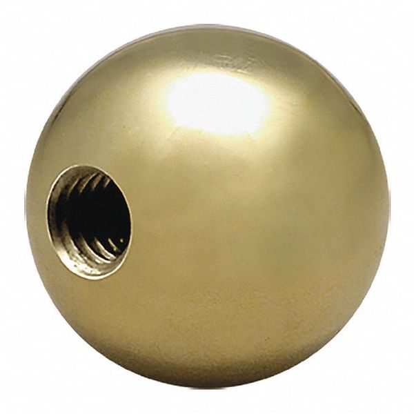 S & W Manufacturing Brass Ball Knob, 3/8-24", 1-3/8" dia. BBK-045