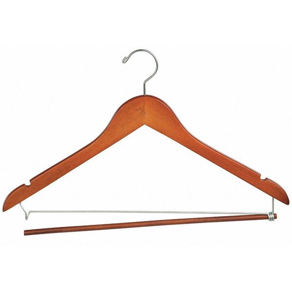 Econoco Wishbone Wood Hanger, Natural, PK100 WH1731LBNC