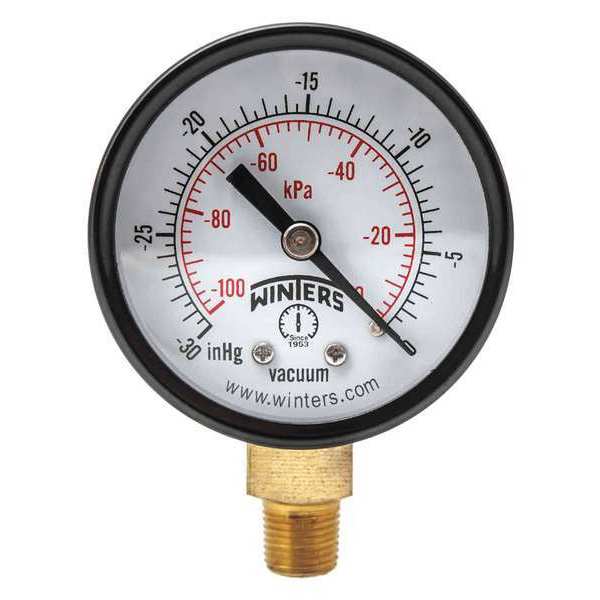 Winters Economy 2" 0-30" Vac/Kpa 1/8" Npt Btm PEM195