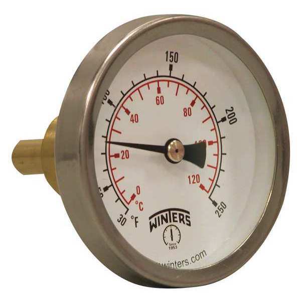 Winters Hot Water Therm 2"Dial 3/4Sweat30-250F/C TSW174-SW