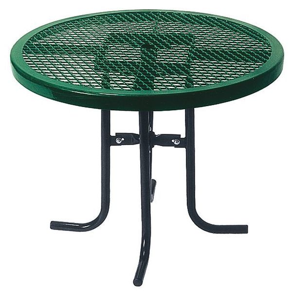 Ultrasite Green Commercial Park Low Round Table 361L-RDV-BLACK