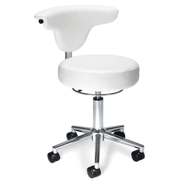 Ofm Anatomy Chair, Vinyl, 18-3/4" to 22-3/4" Height, White 910-WHITE