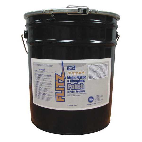 Flitz Fiberglass Pste Pol., Metal, Plst, 5.5 gal. IC 03521