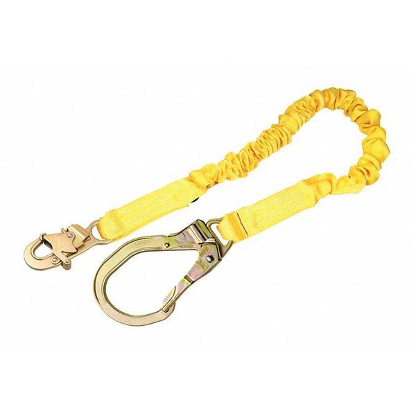 3M Dbi-Sala Shock Absorbing Lanyard, 6 ft., Yellow 1244321